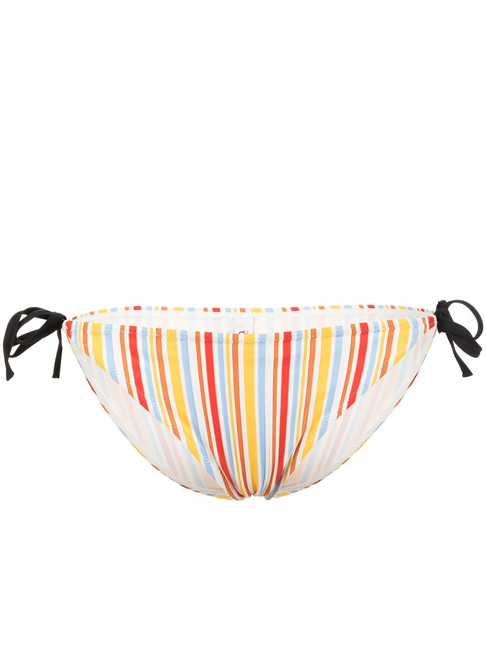 Mokati striped string-tie bikini bottoms - 1