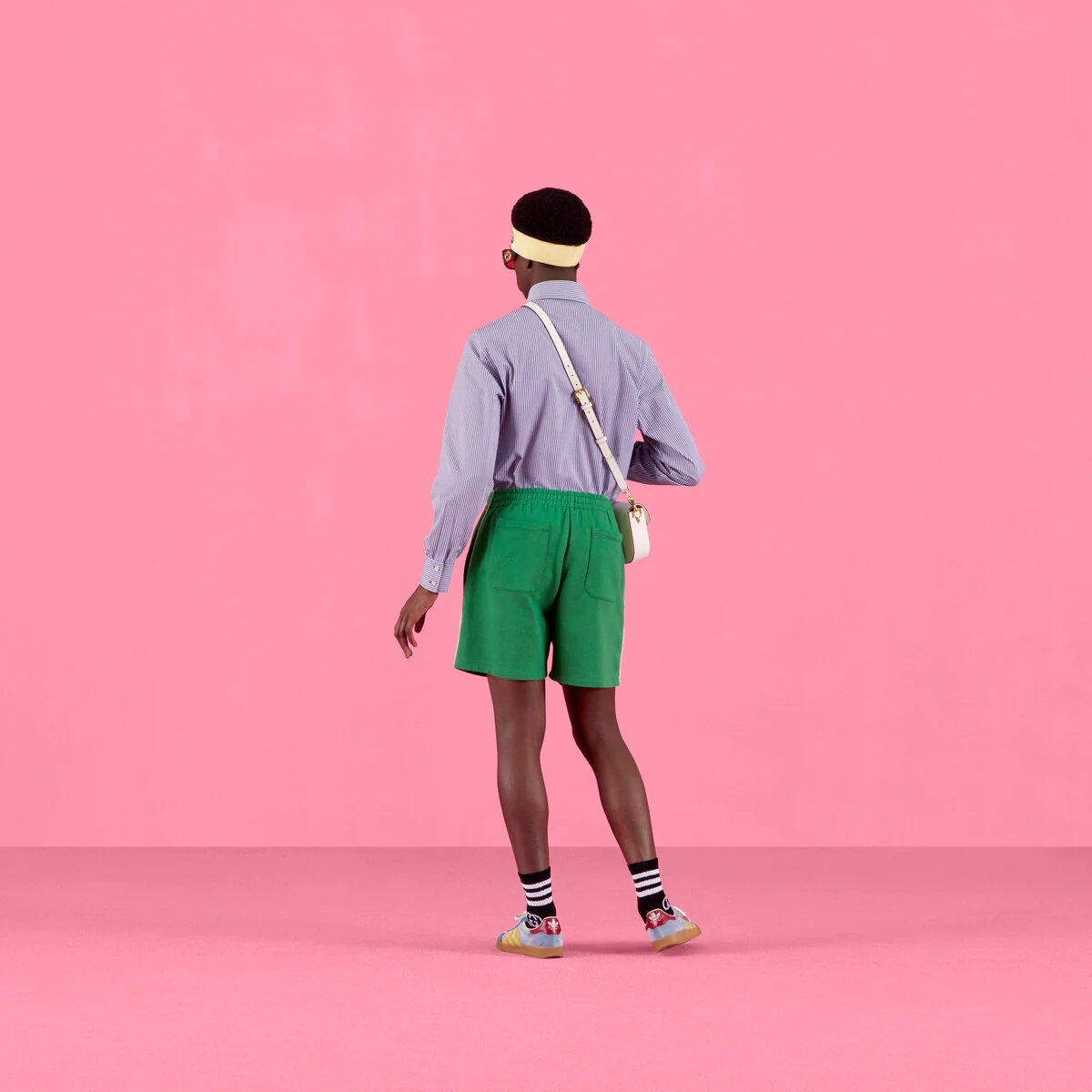 adidas x Gucci striped cotton shirt - 3