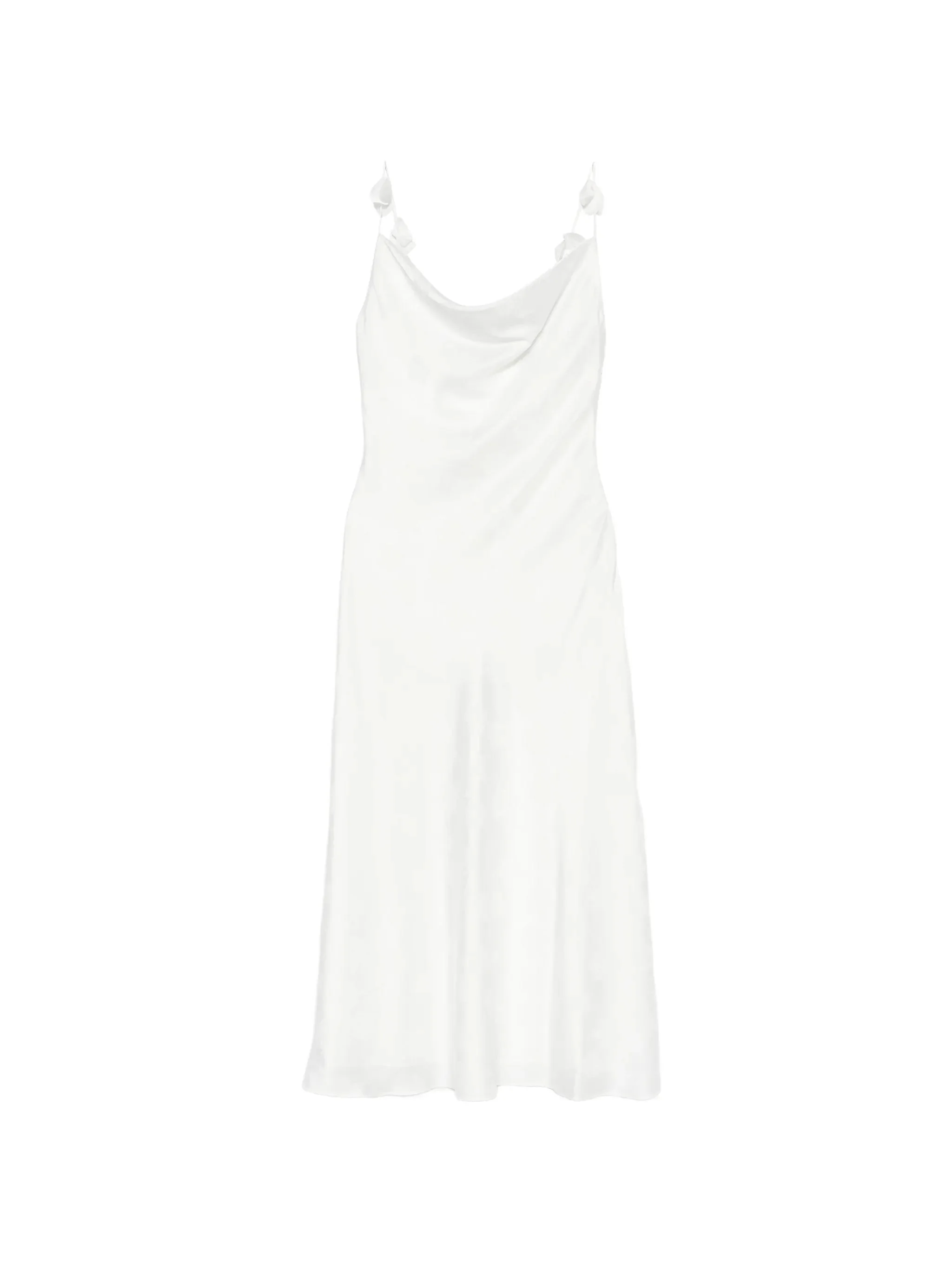 cowl-neck midi dress - 1