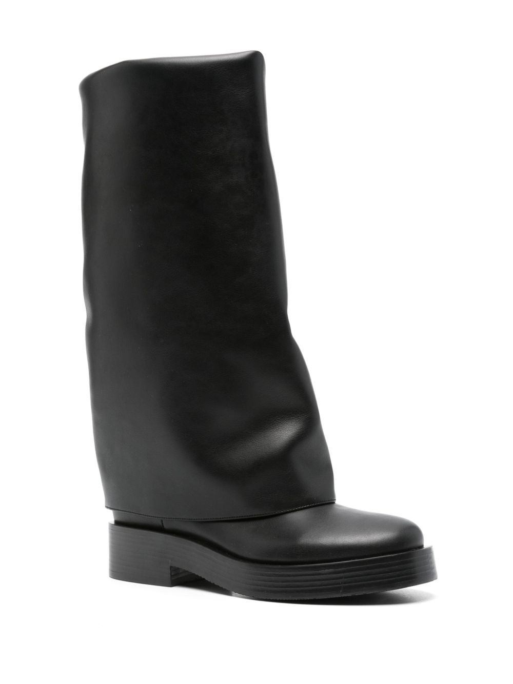 layered mid-calf boots - 2