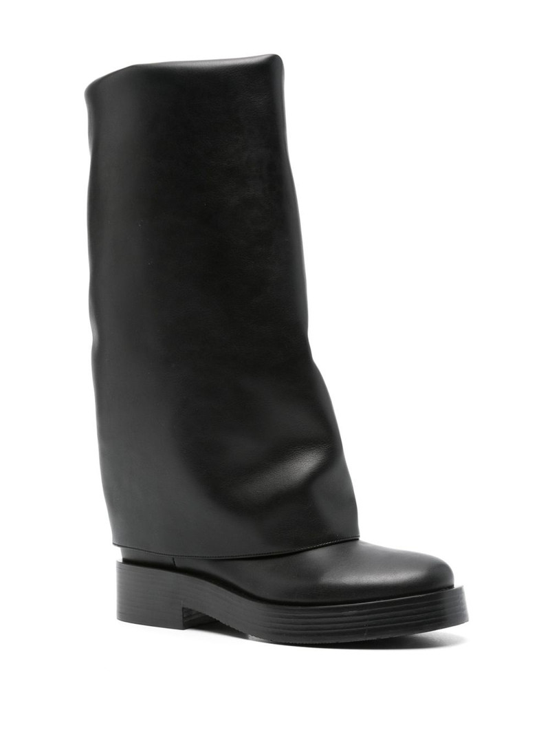CASADEI layered mid-calf boots outlook