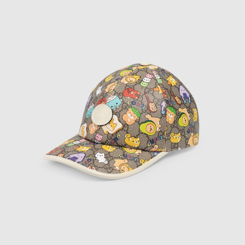 Gucci animal print Supreme baseball hat 1
