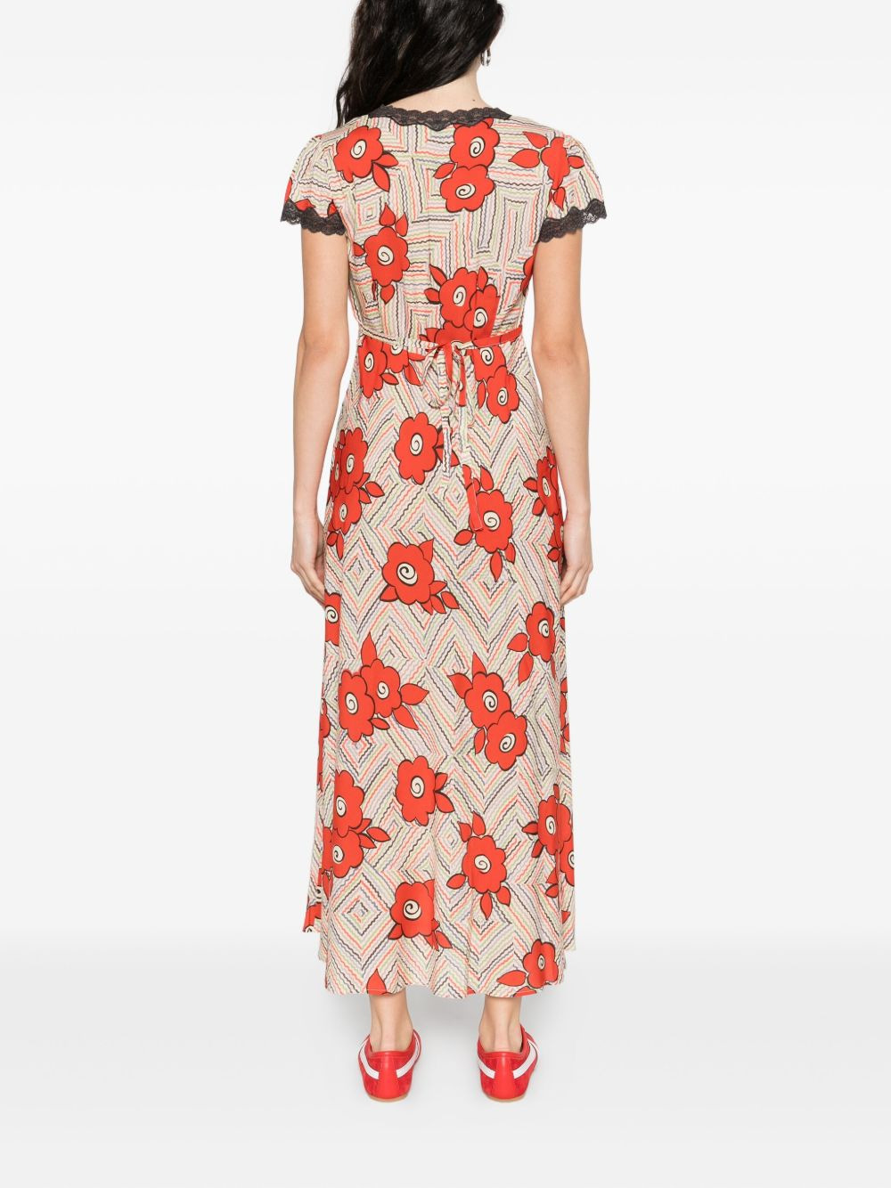 Sandrine lace-trimmed dress - 4