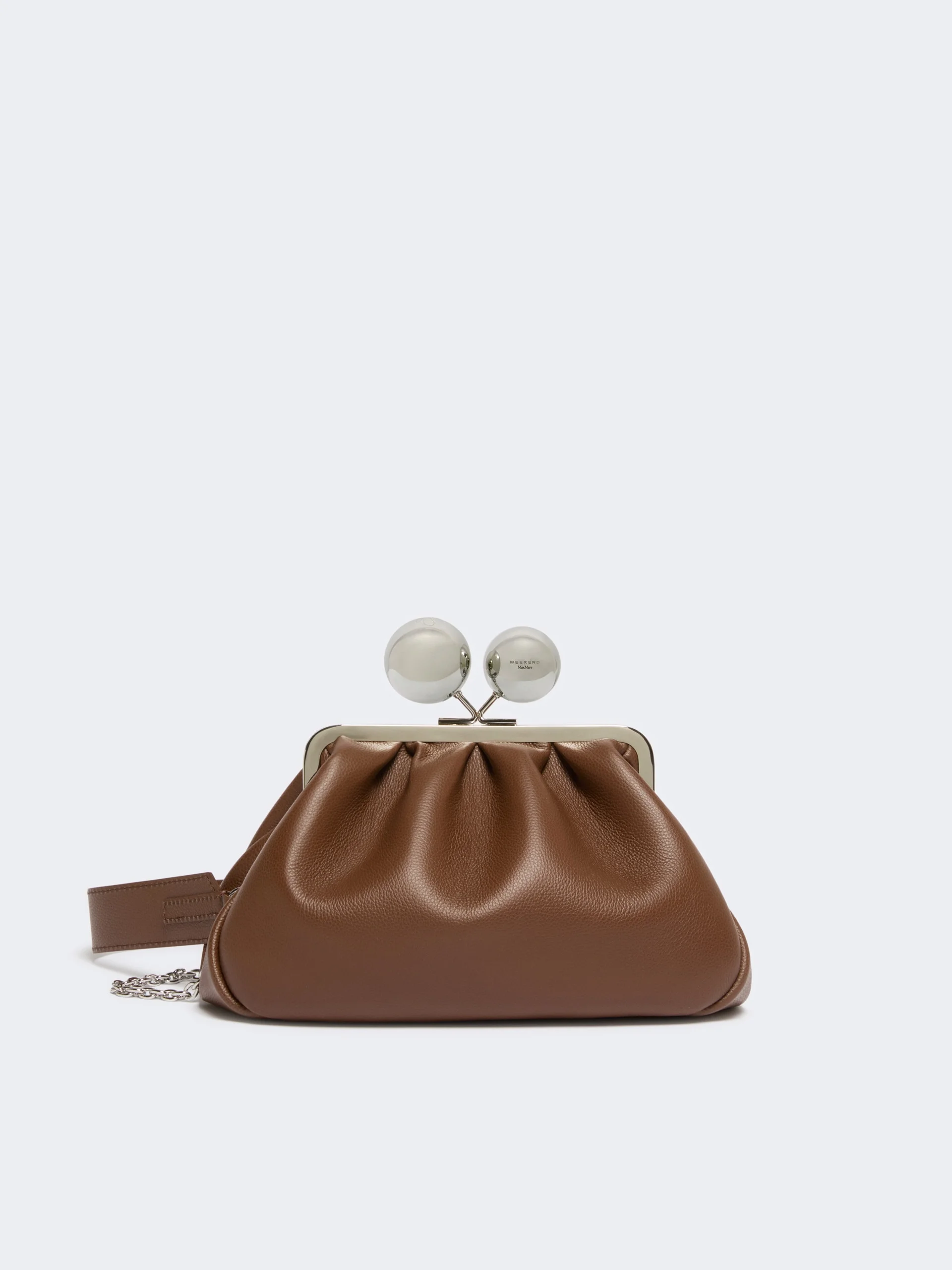 CARO Medium calfskin Pasticcino Bag - BROWN - 1