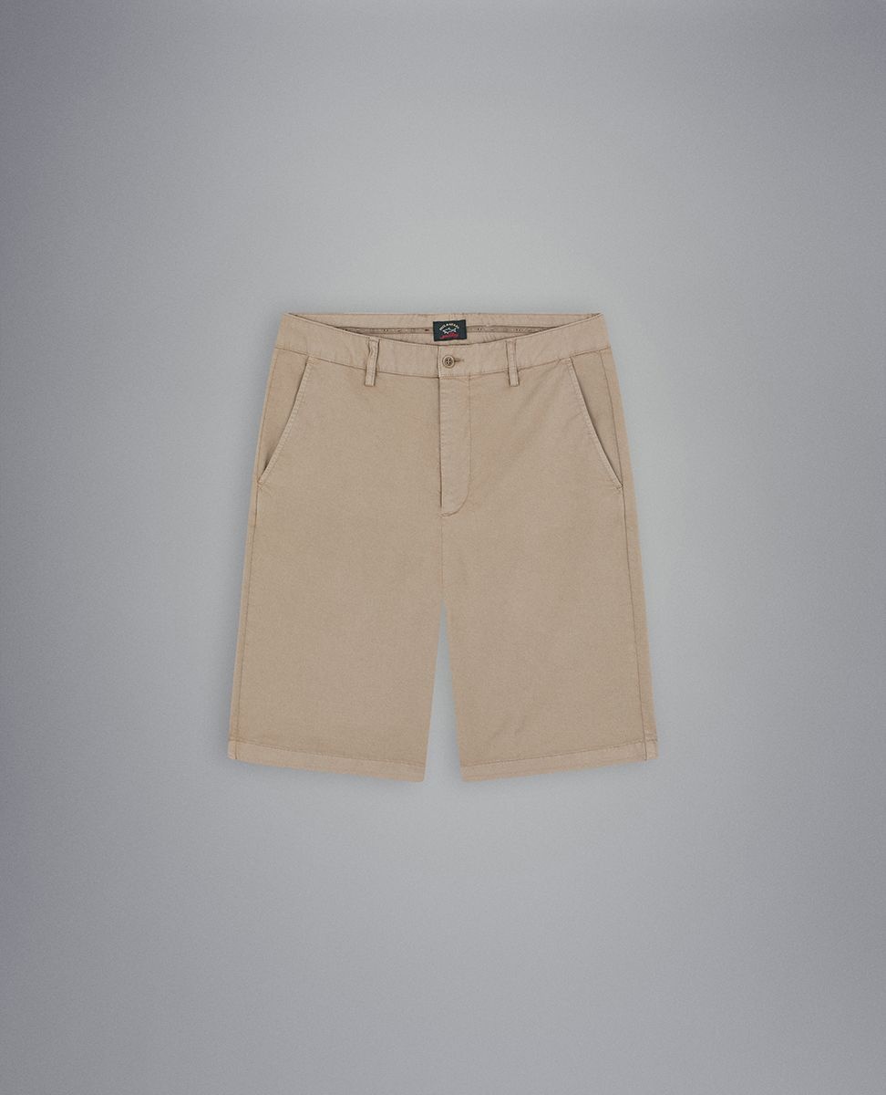 Stretch organic cotton bermuda - 1