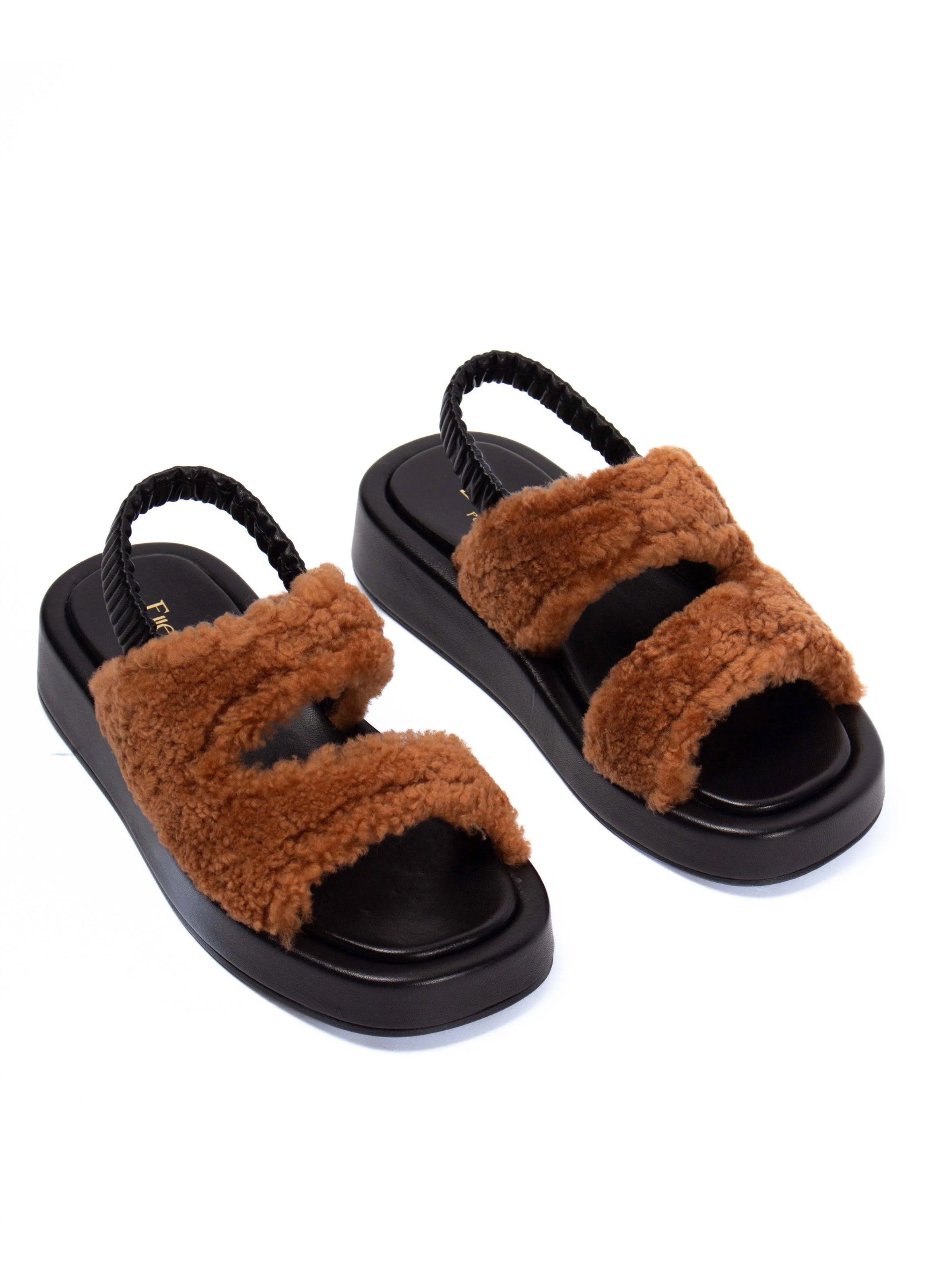 Gemini Shearling Slingback Teddy Caramel - 2