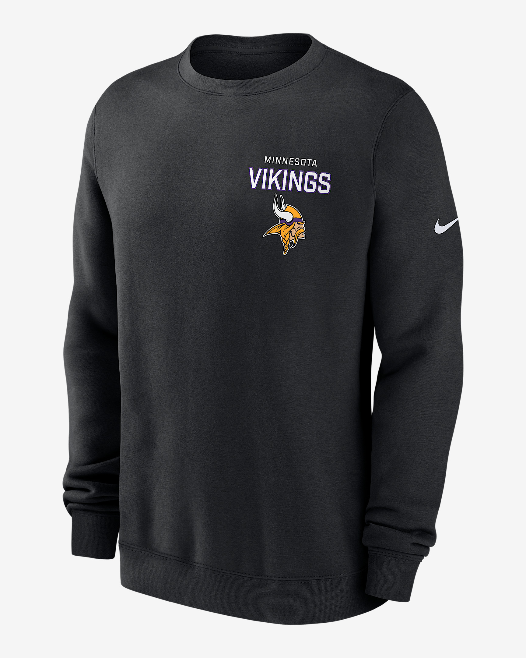 Minnesota Vikings Draw Block Club Men's Nike NFL Pullover Crew - 1