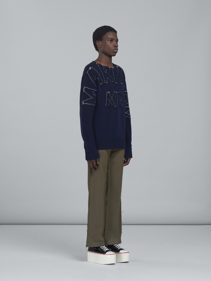 SHETLAND WOOL MARNI ON ME CREWNECK SWEATER 5