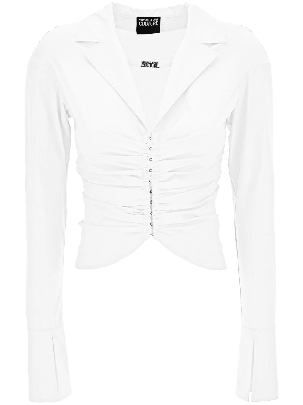 gathered-detail shirt - 1