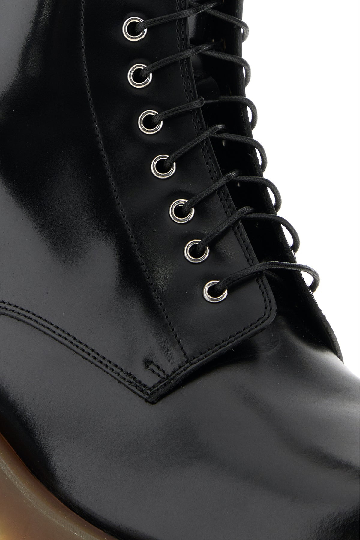 Black leather ankle boots - 4