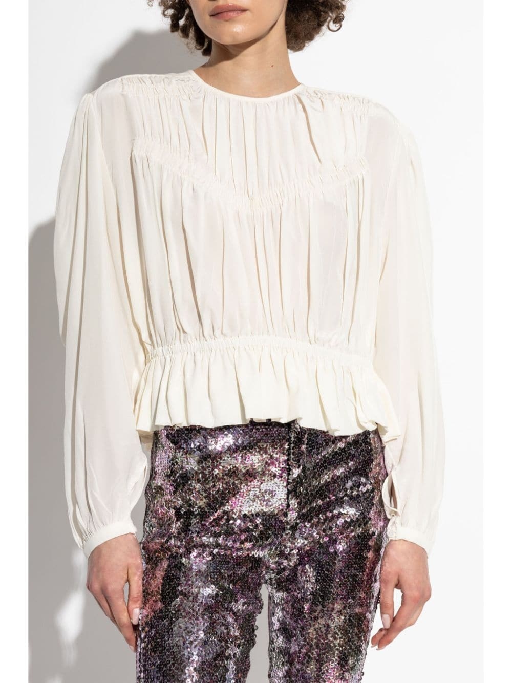 Gelina gathered blouse - 3