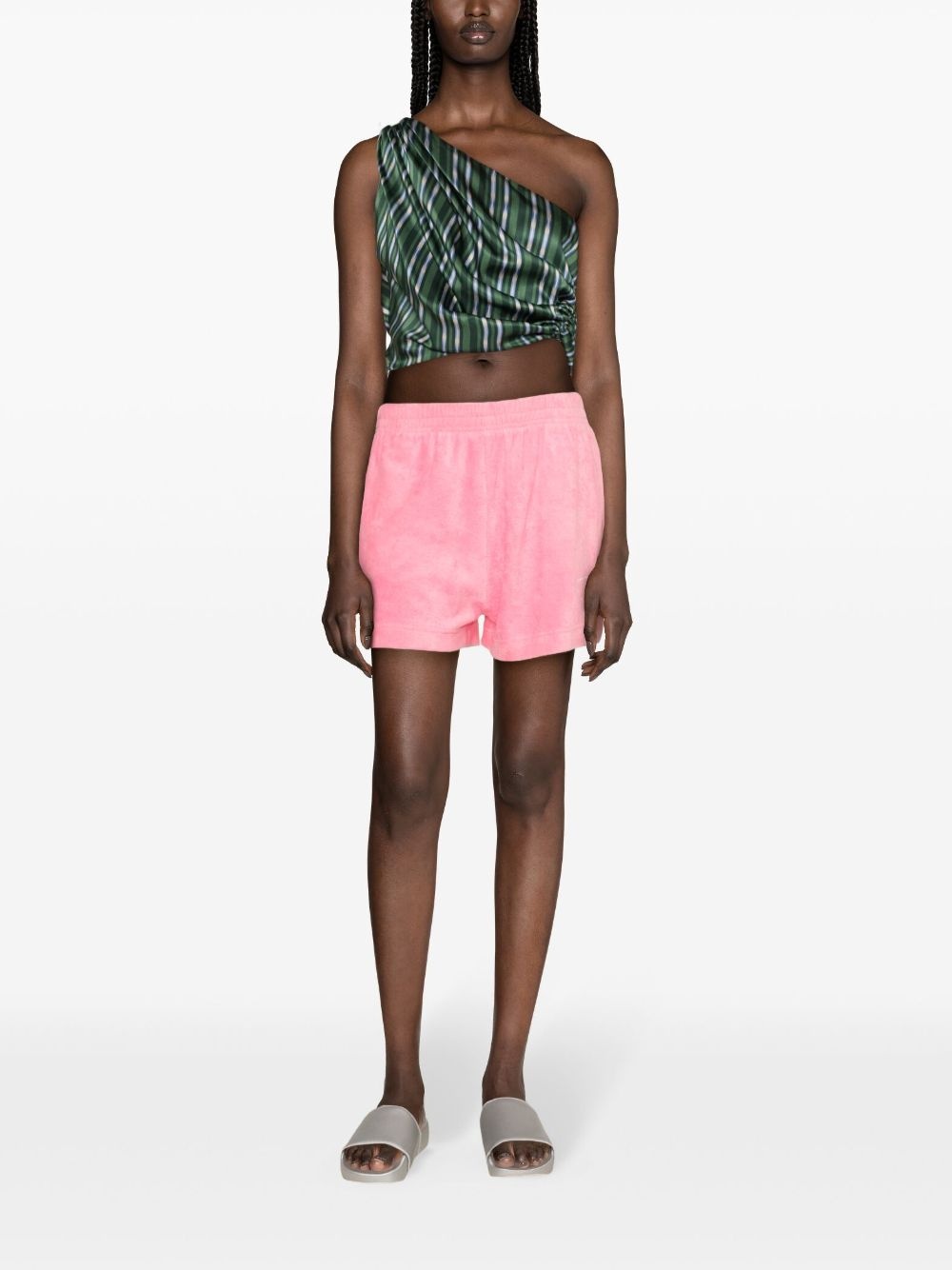 terry-cloth cotton shorts - 2