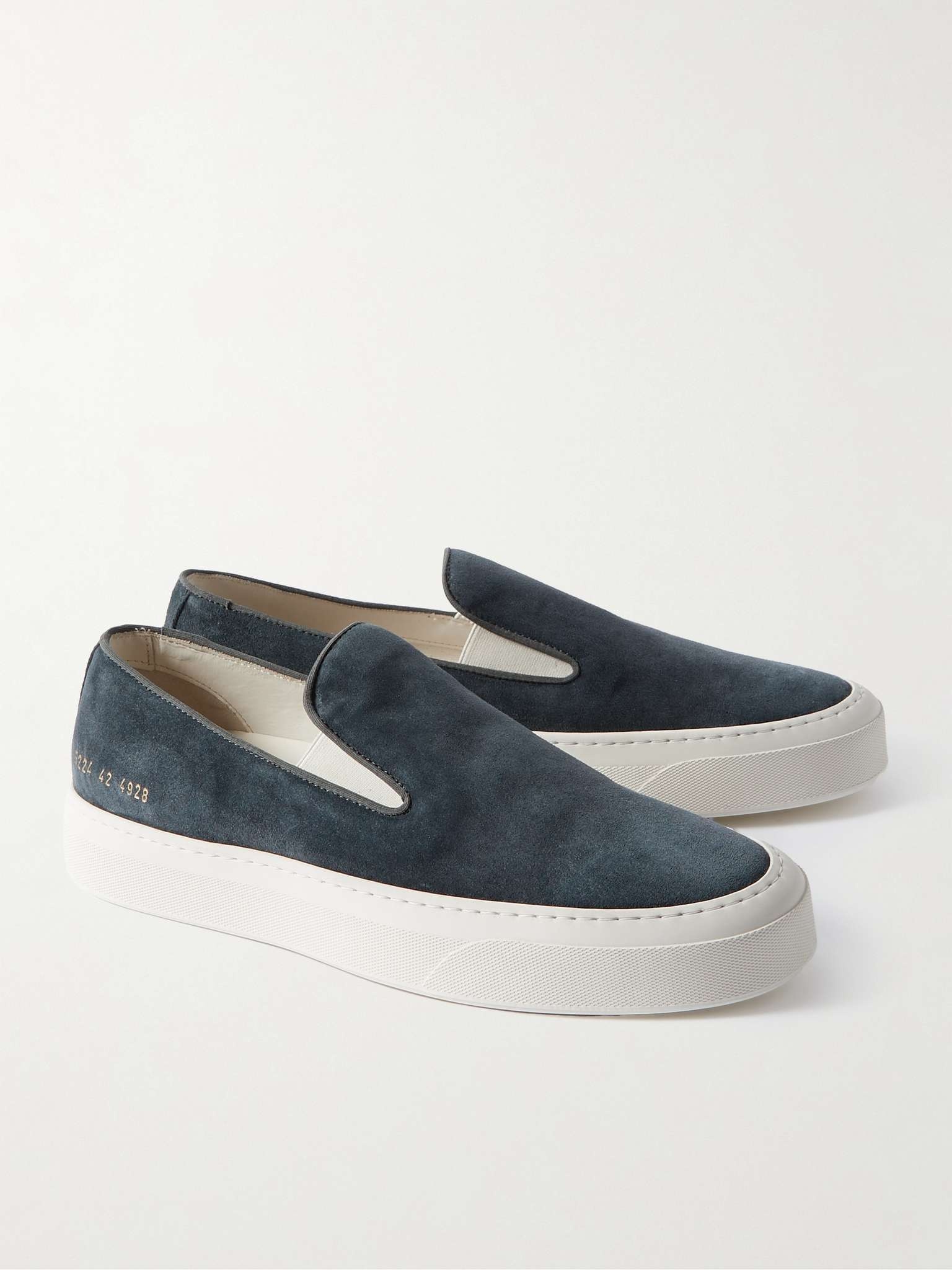 Suede Slip-On Sneakers - 4