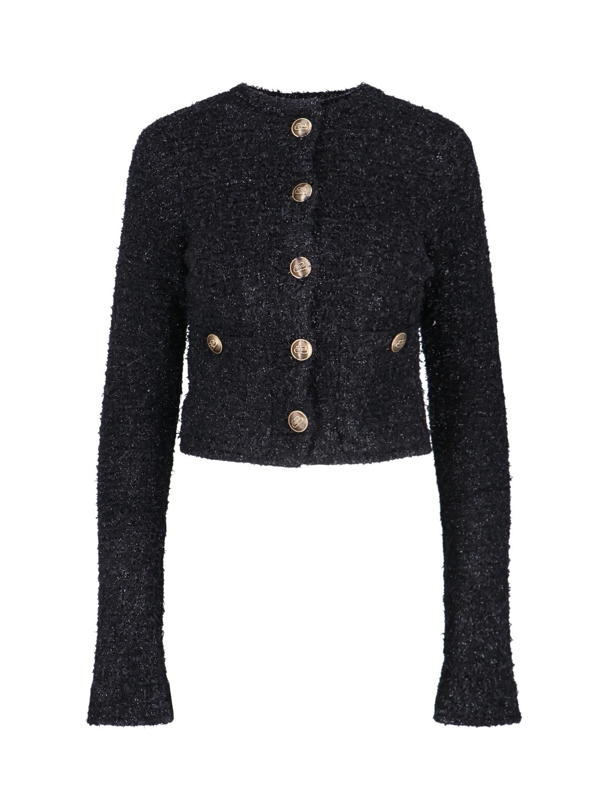 BUTTON CROP CARDIGAN - 1