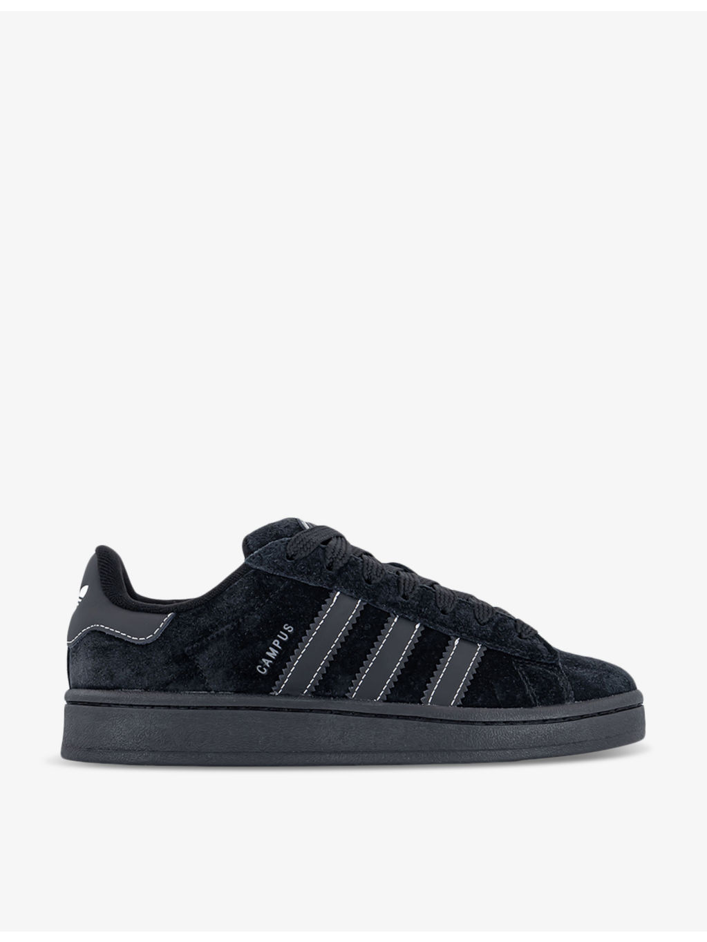 Campus 00s brand-stripe low-top suede trainers - 1