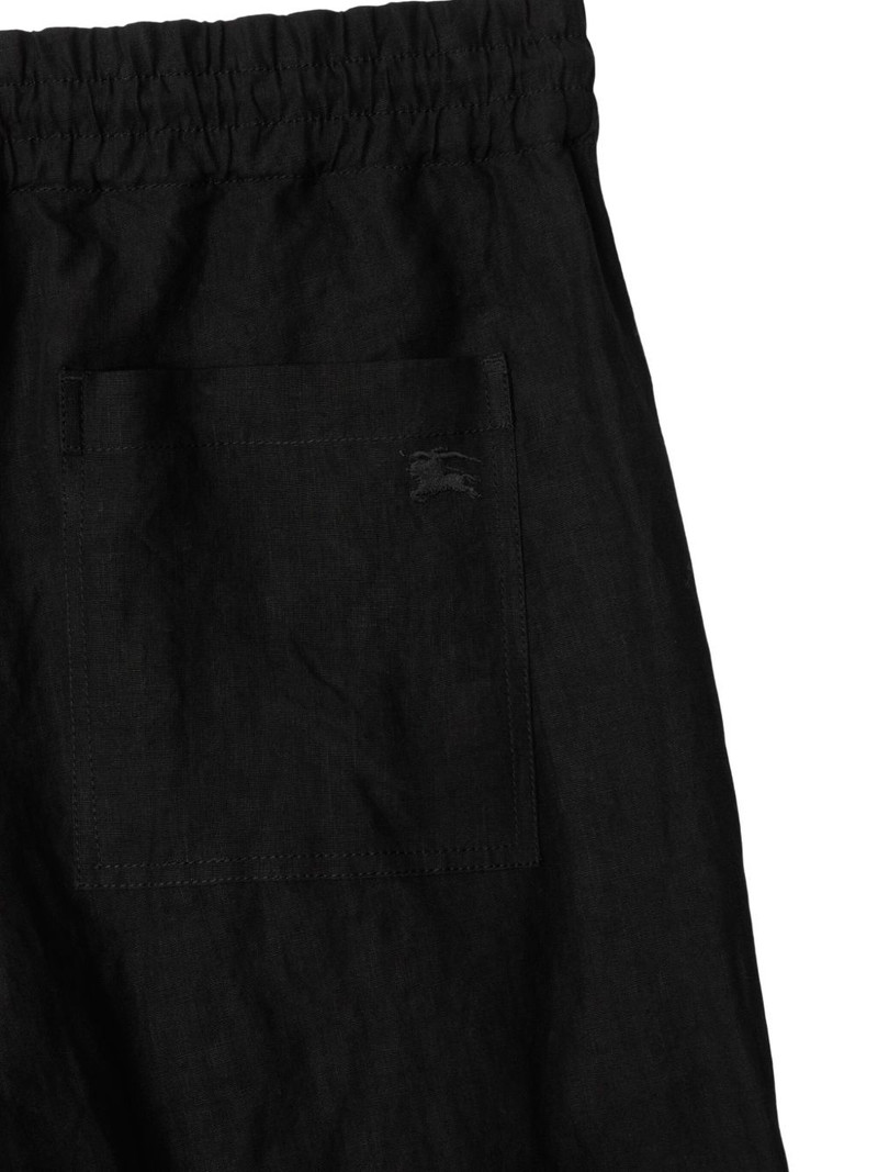 Burberry linen straight-leg trousers outlook
