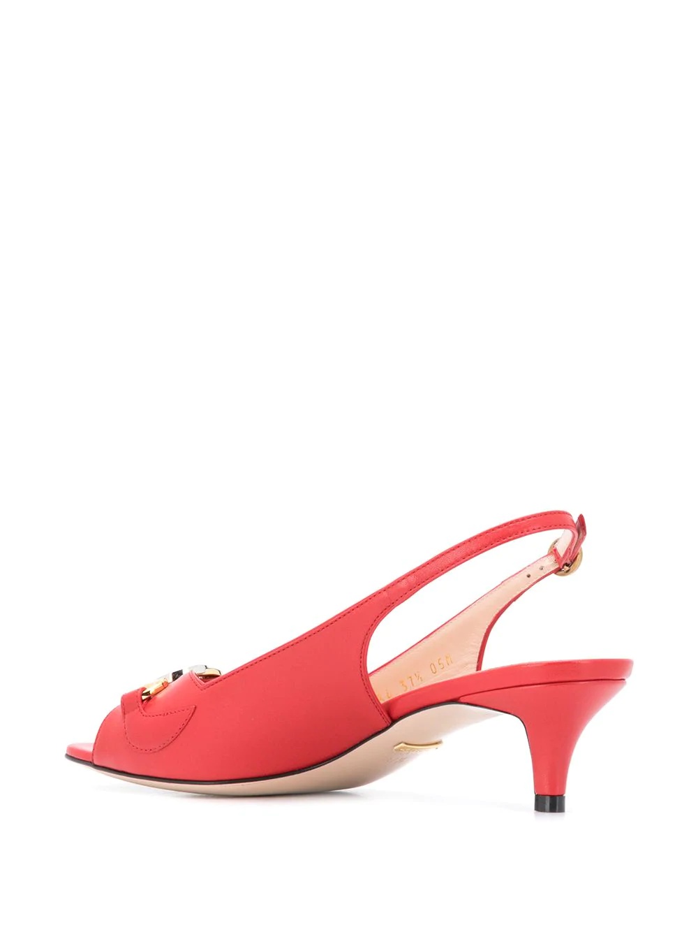 leather slingback pumps - 3