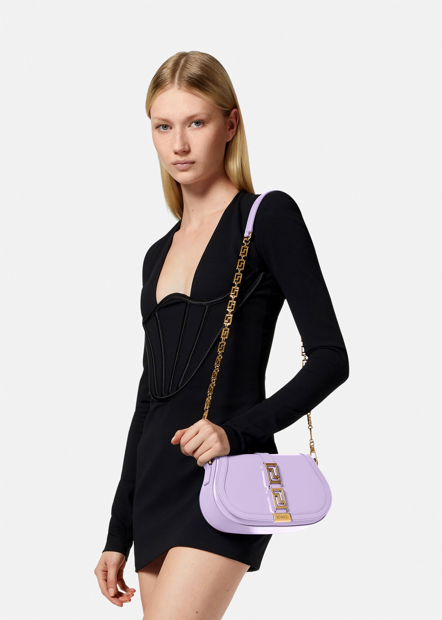 Greca Goddess Shoulder Bag - 7