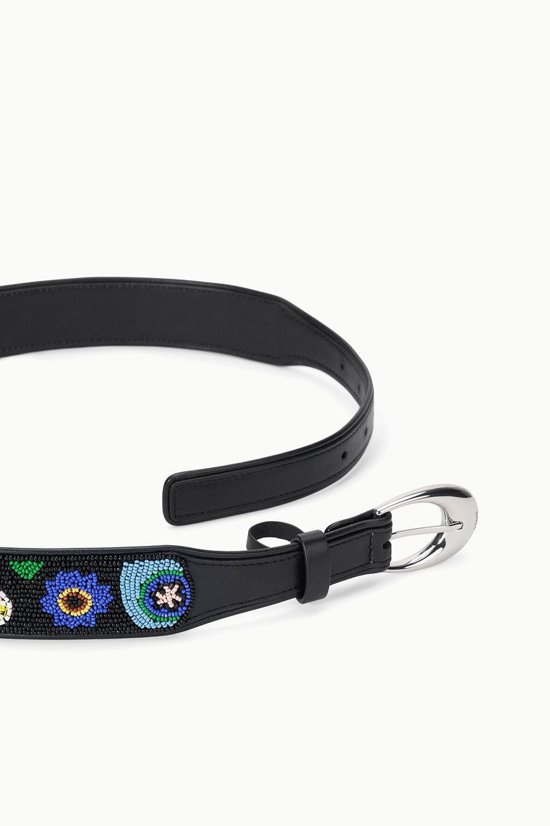 STAUD MOON BUCKLE BELT BEADED MILLEFIORE 3