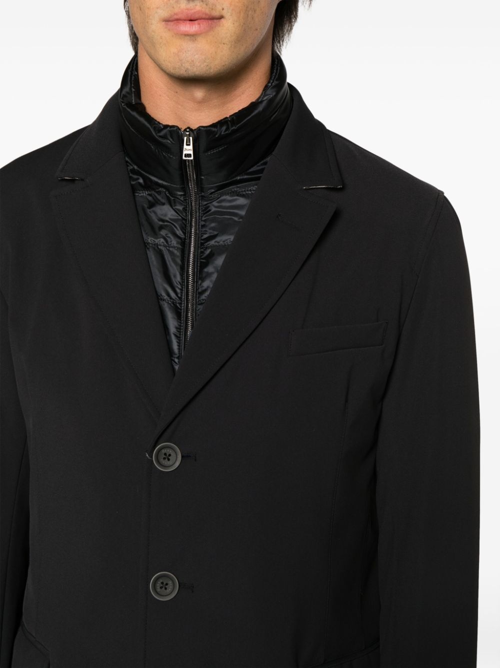 single-breasted notch-lapels coat - 8