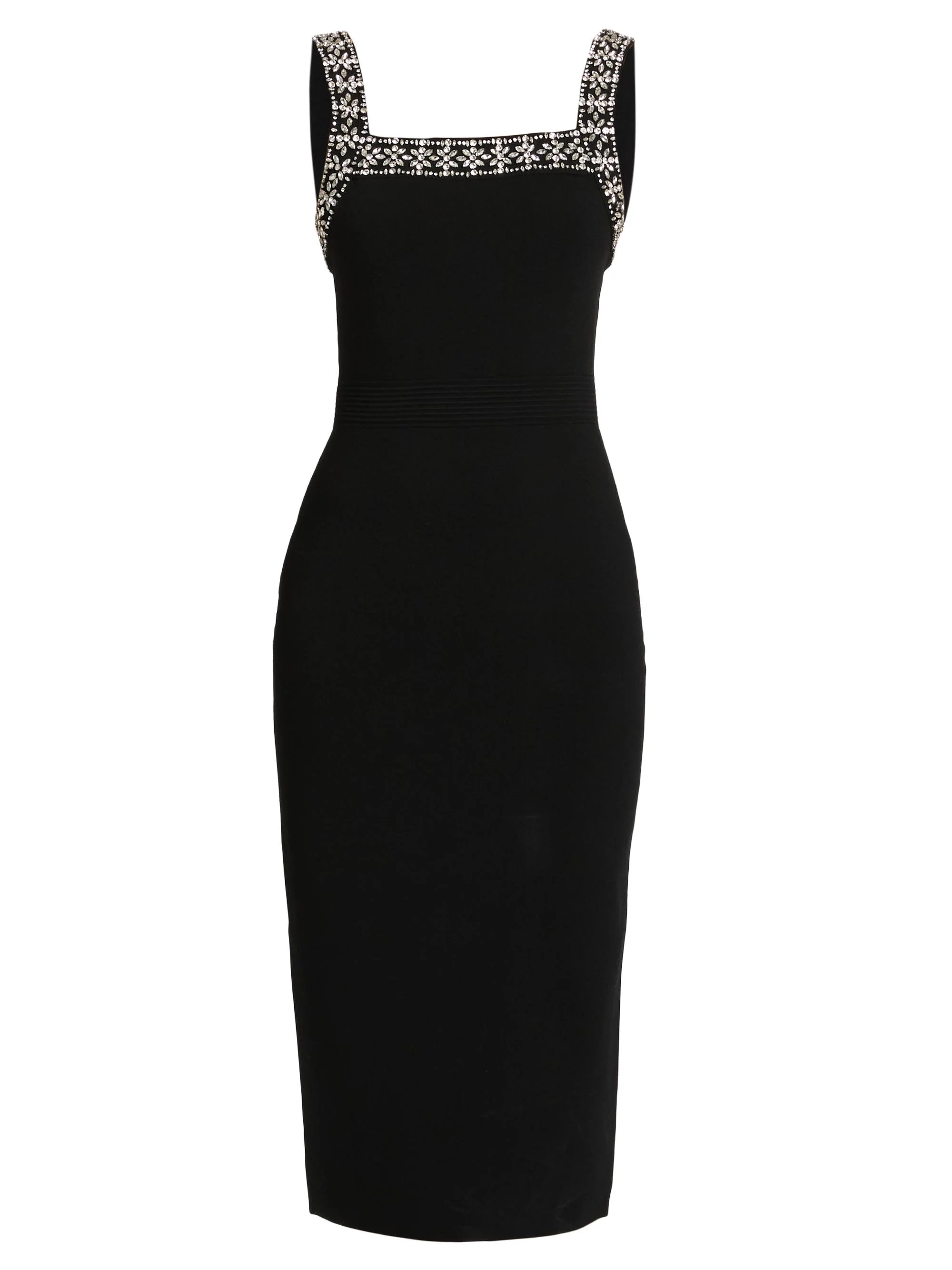 Women's Maude Embellished Midi-Dress - Black - 1