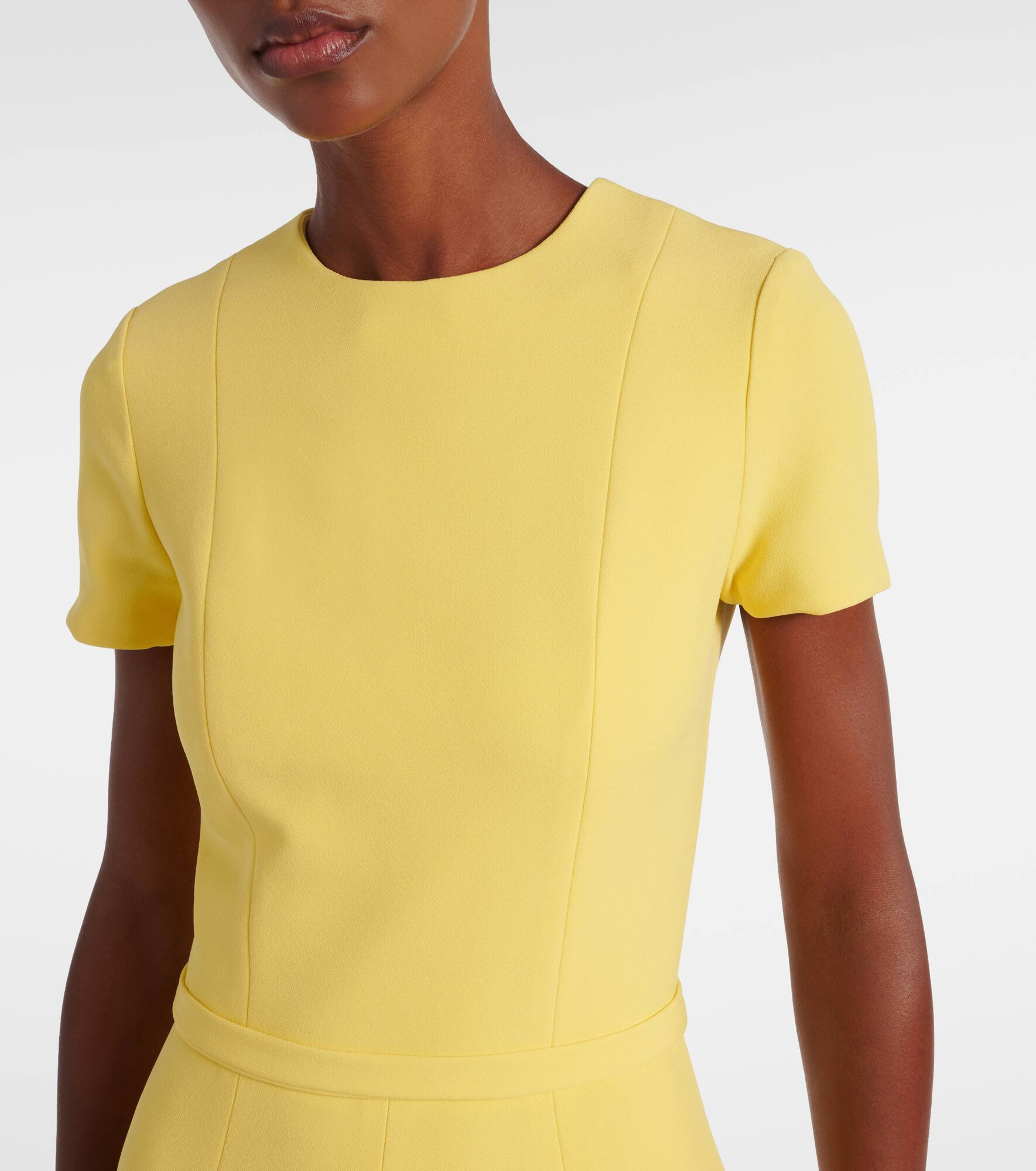 Okimi asymmetric crêpe midi dress - 4