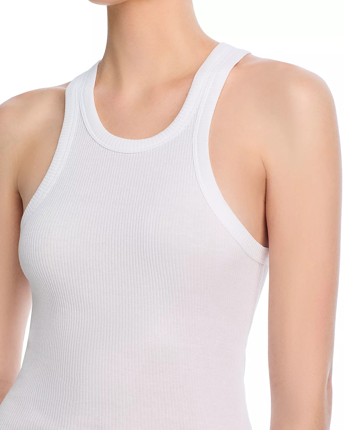 Ribbed Knit Racerback Tank Dress - 2