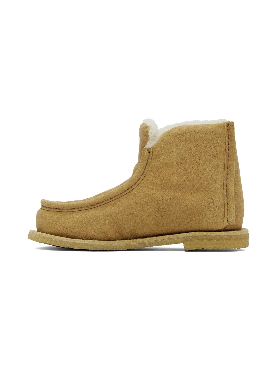 Beige Padded Boots - 3