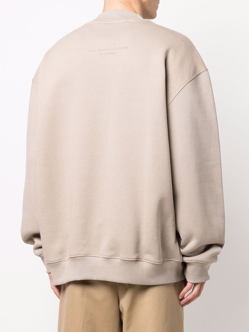 Maria-embossed cotton sweatshirt 4
