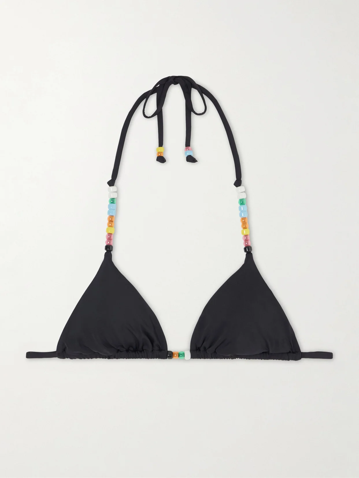 Lido Embellished Triangle Bikini Top - 1