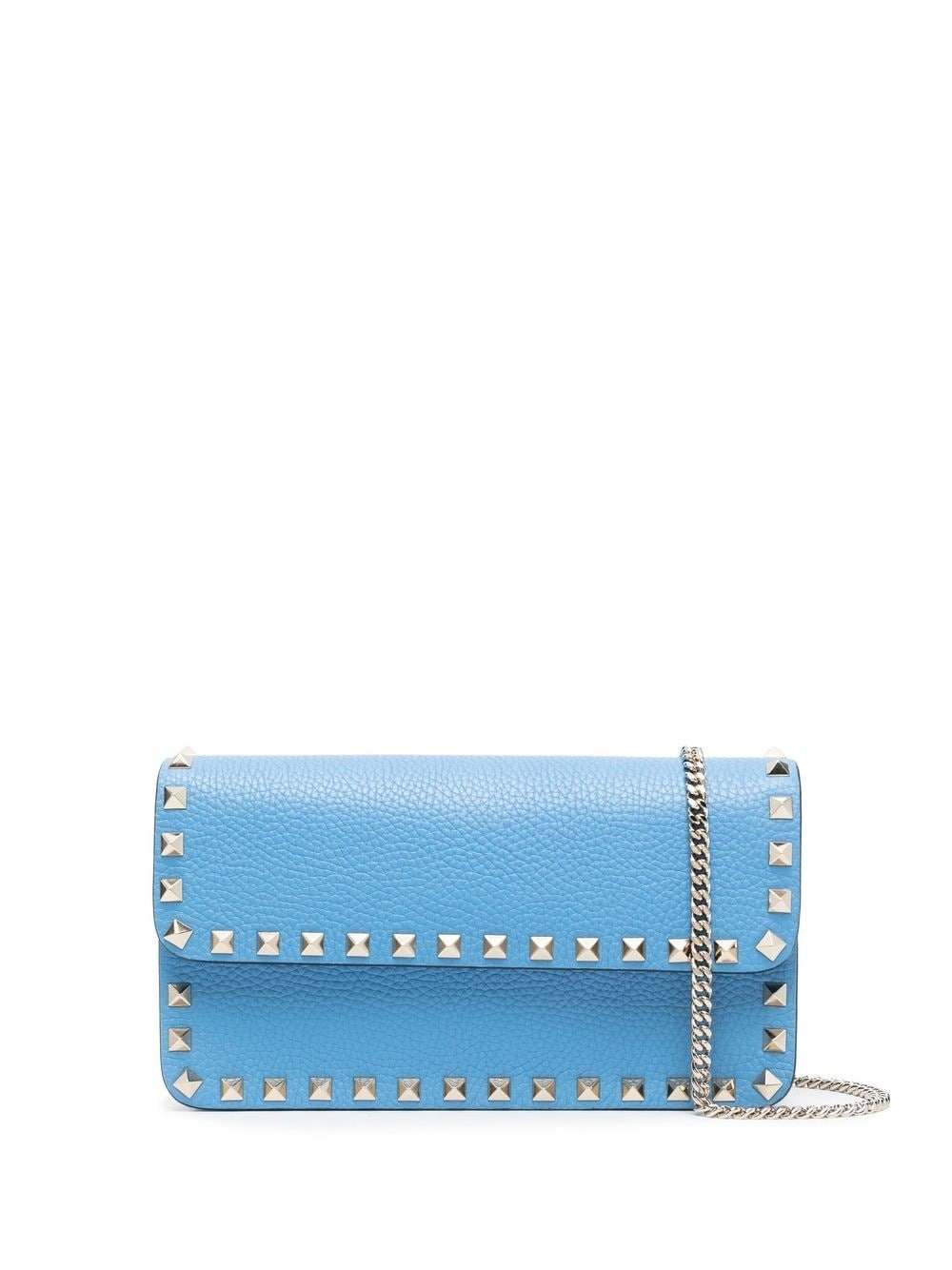 Rockstud embellished clutch bag - 1