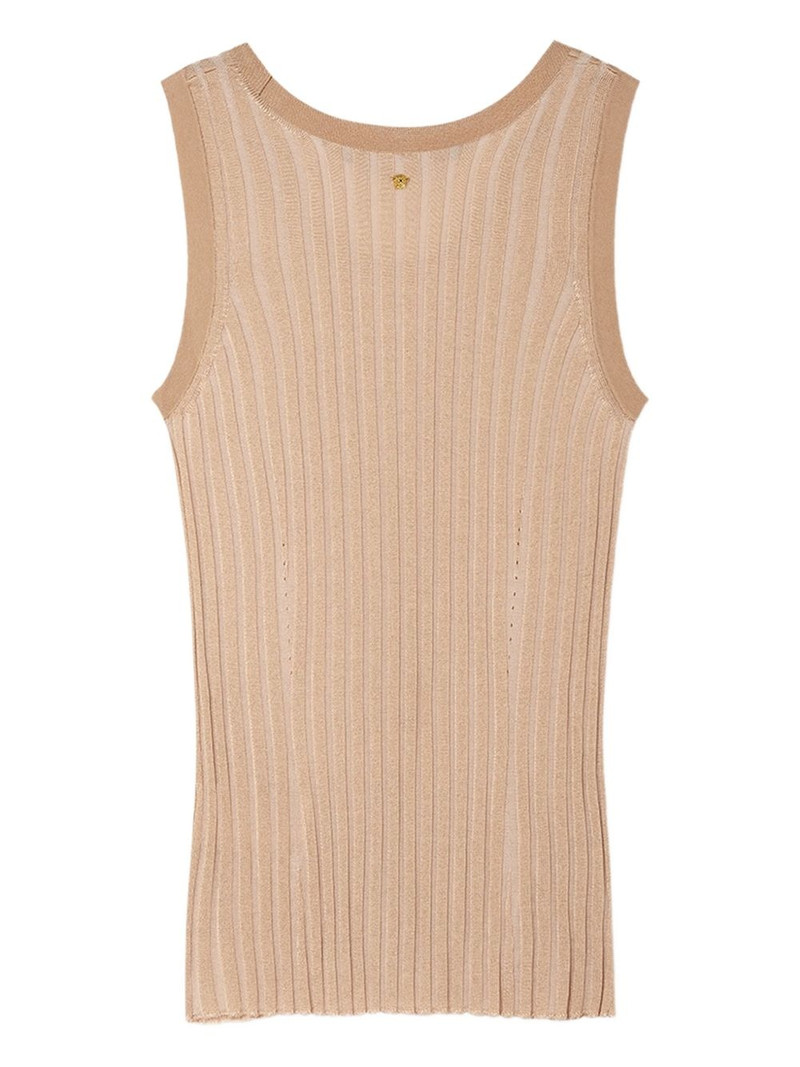 VERSACE ribbed sleeveless top outlook