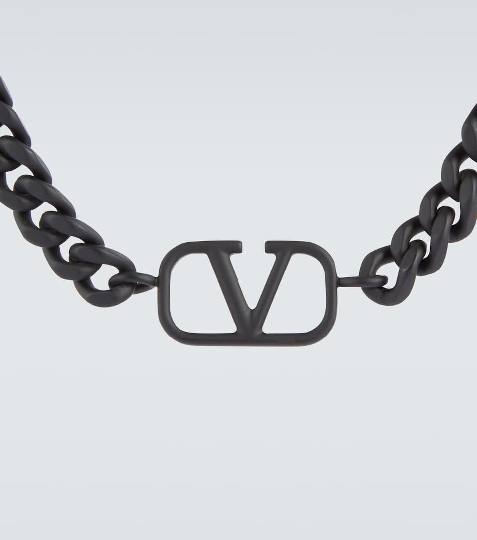 VLogo signature chain choker - 4