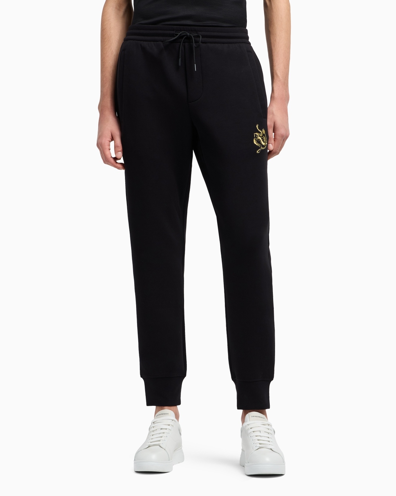DOUBLE JERSEY JOGGERS WITH LUNAR NEW YEAR EMBROIDERY - 2