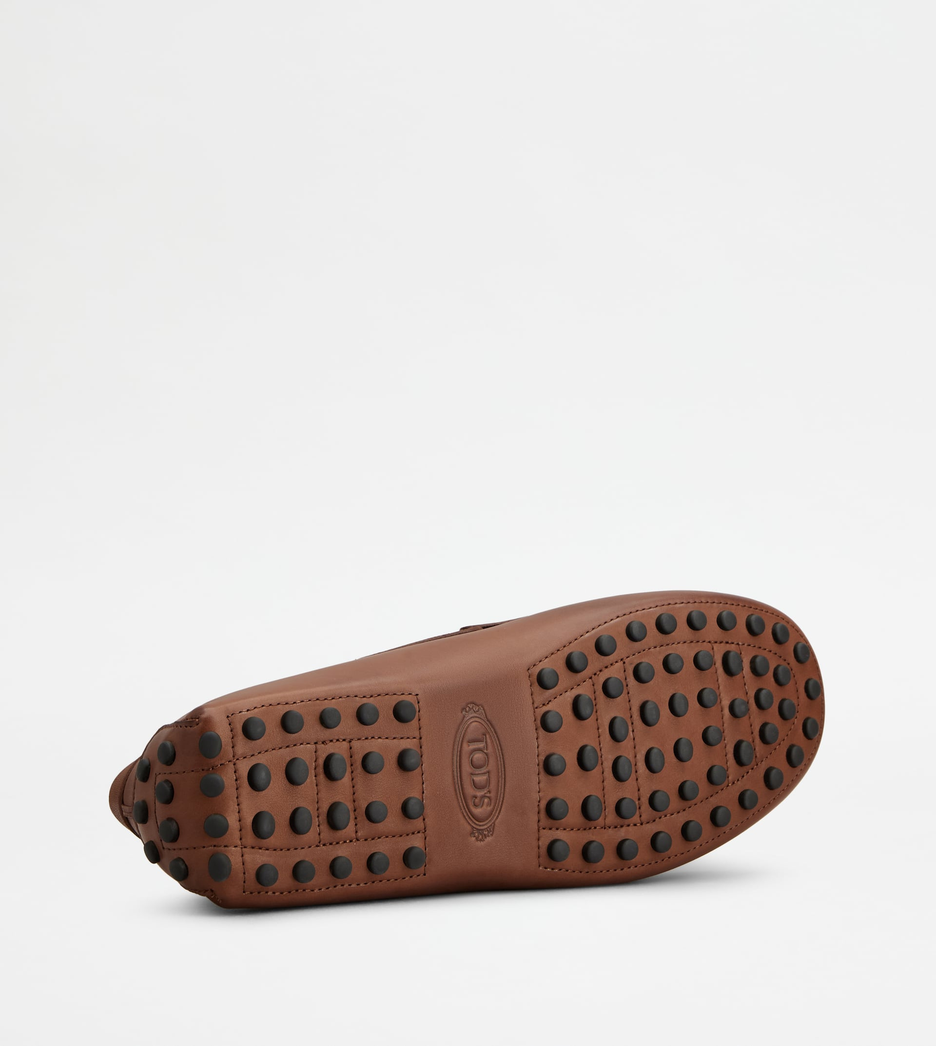 GOMMINO DRIVING SHOES IN LEATHER - BROWN - 4