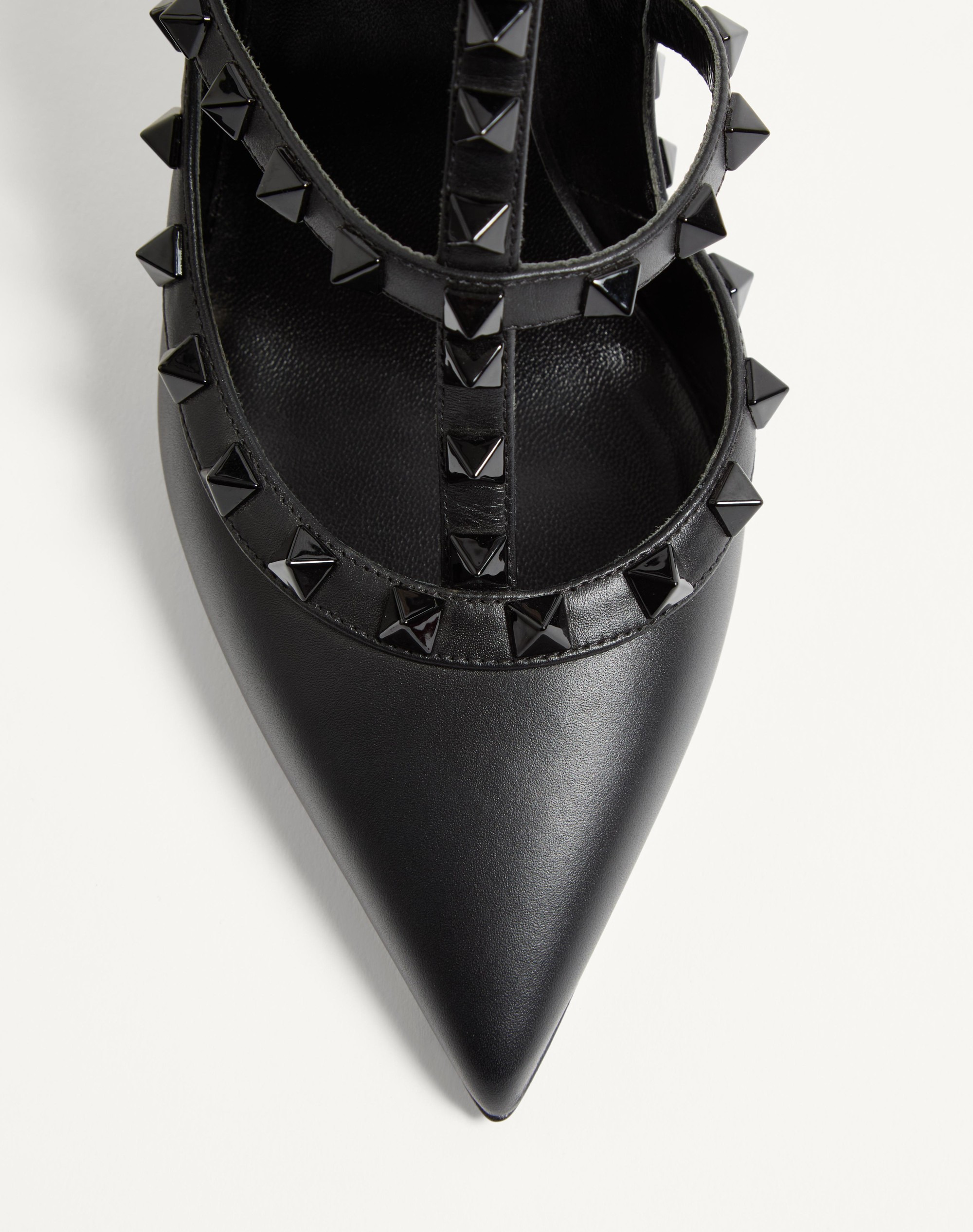 ROCKSTUD ANKLE STRAP PUMP WITH TONAL STUDS 100 MM - 6