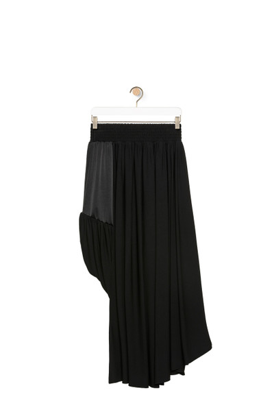 Loewe Draped skirt in crepe jersey and crepe satin outlook