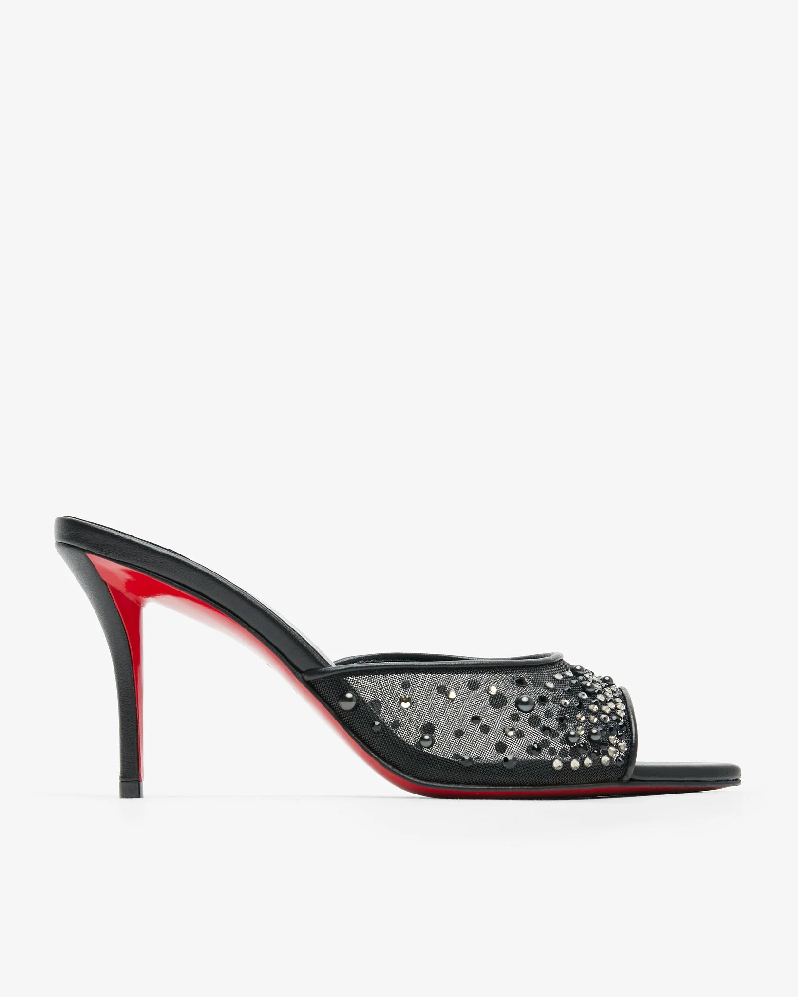 Miss Z 80 Black Strass Mules - 1