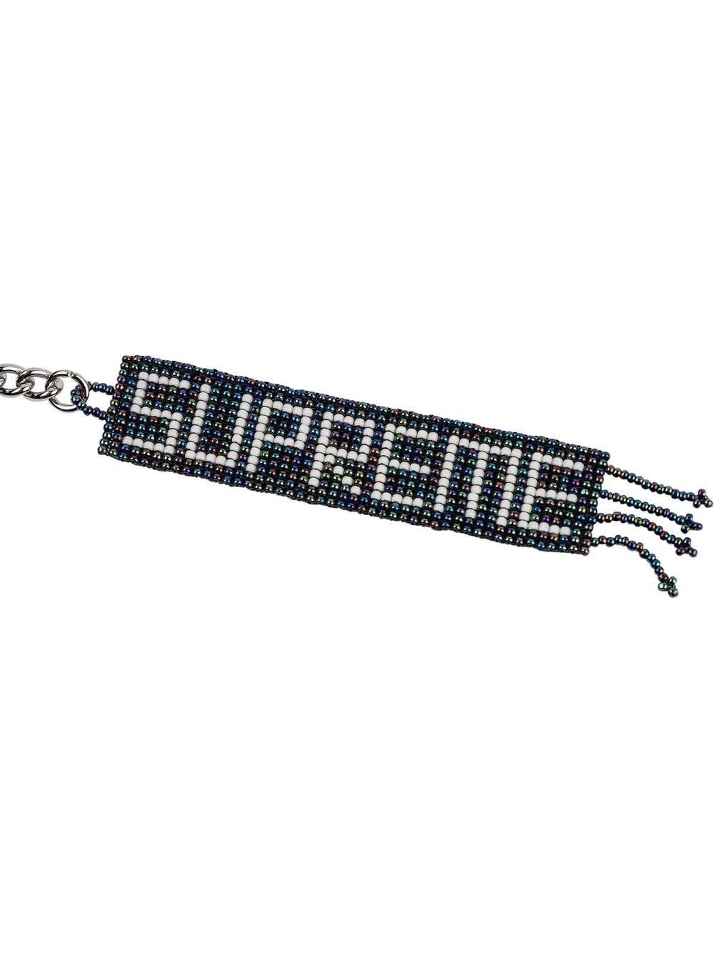 beaded-logo keychain - 3