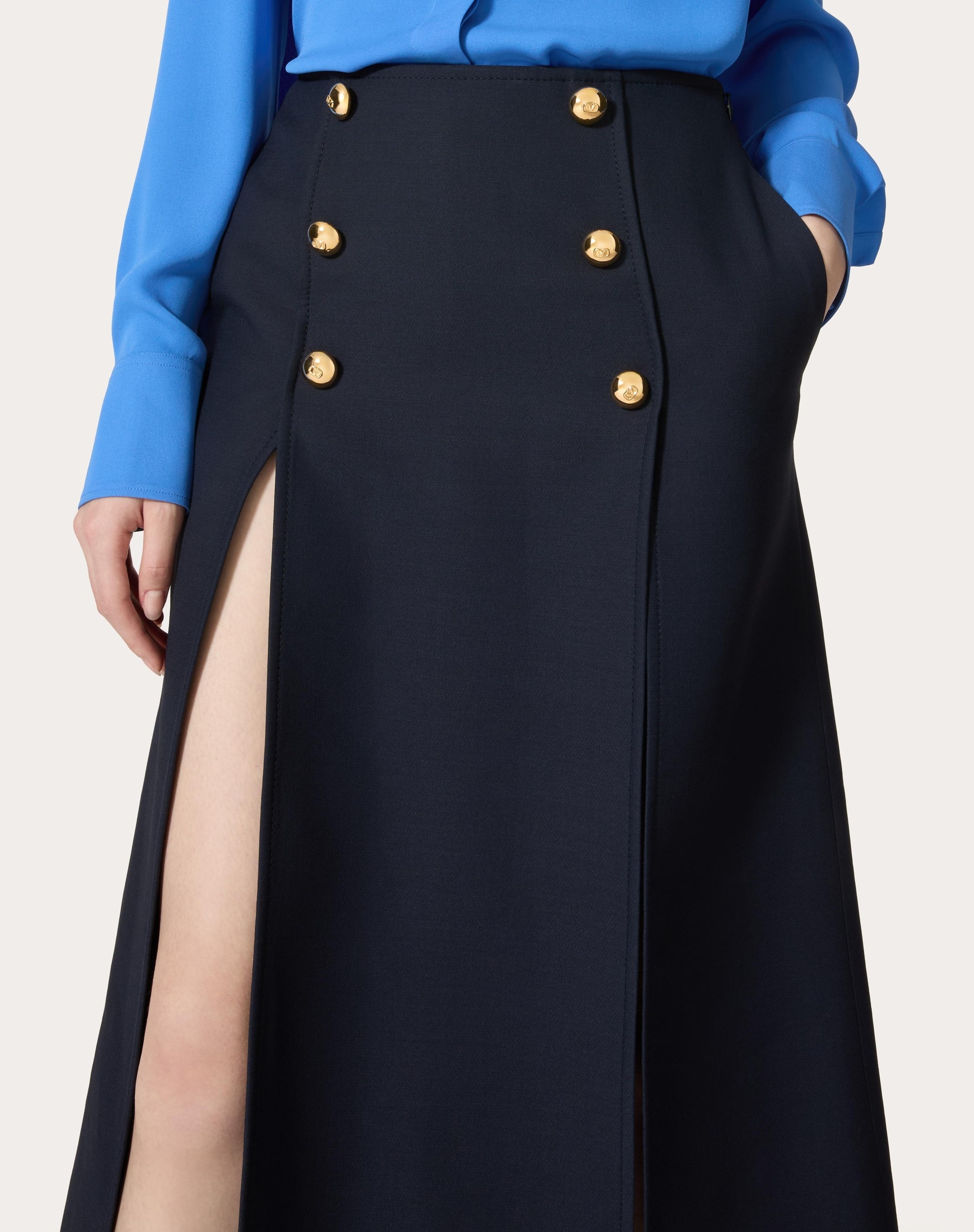 CREPE COUTURE MIDI SKIRT - 5