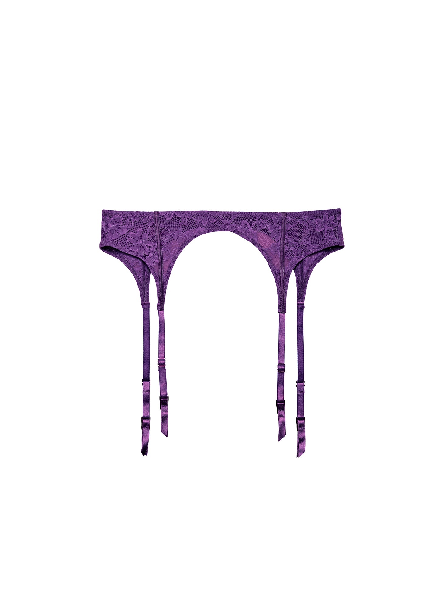 Le Stretch Lace Garter Belt - 2