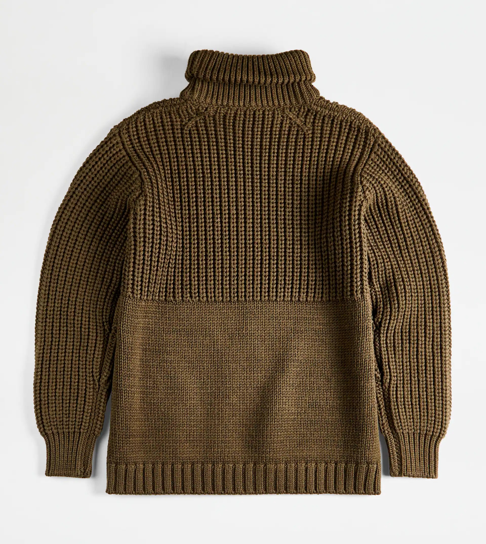 OVER TURTLENECK IN WOOL - GREEN - 8