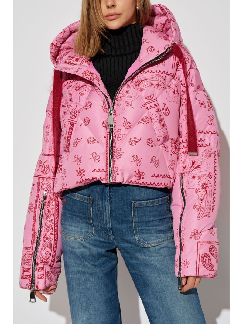 paisley print down jacket 3