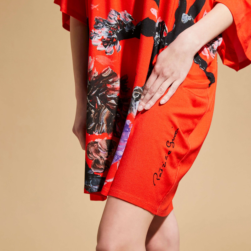 Women Maxi Viscose Dress Spring Flower - Vilebrequin x Patrizia Gucci 6