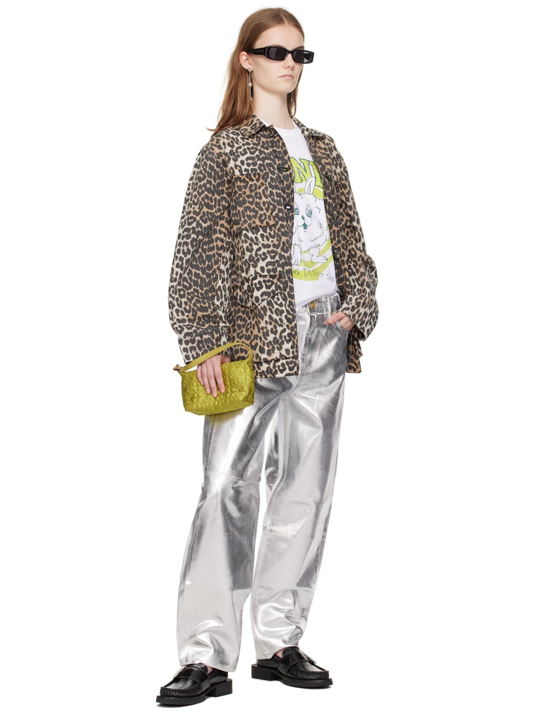 Beige & Black Leopard Jacket - 4