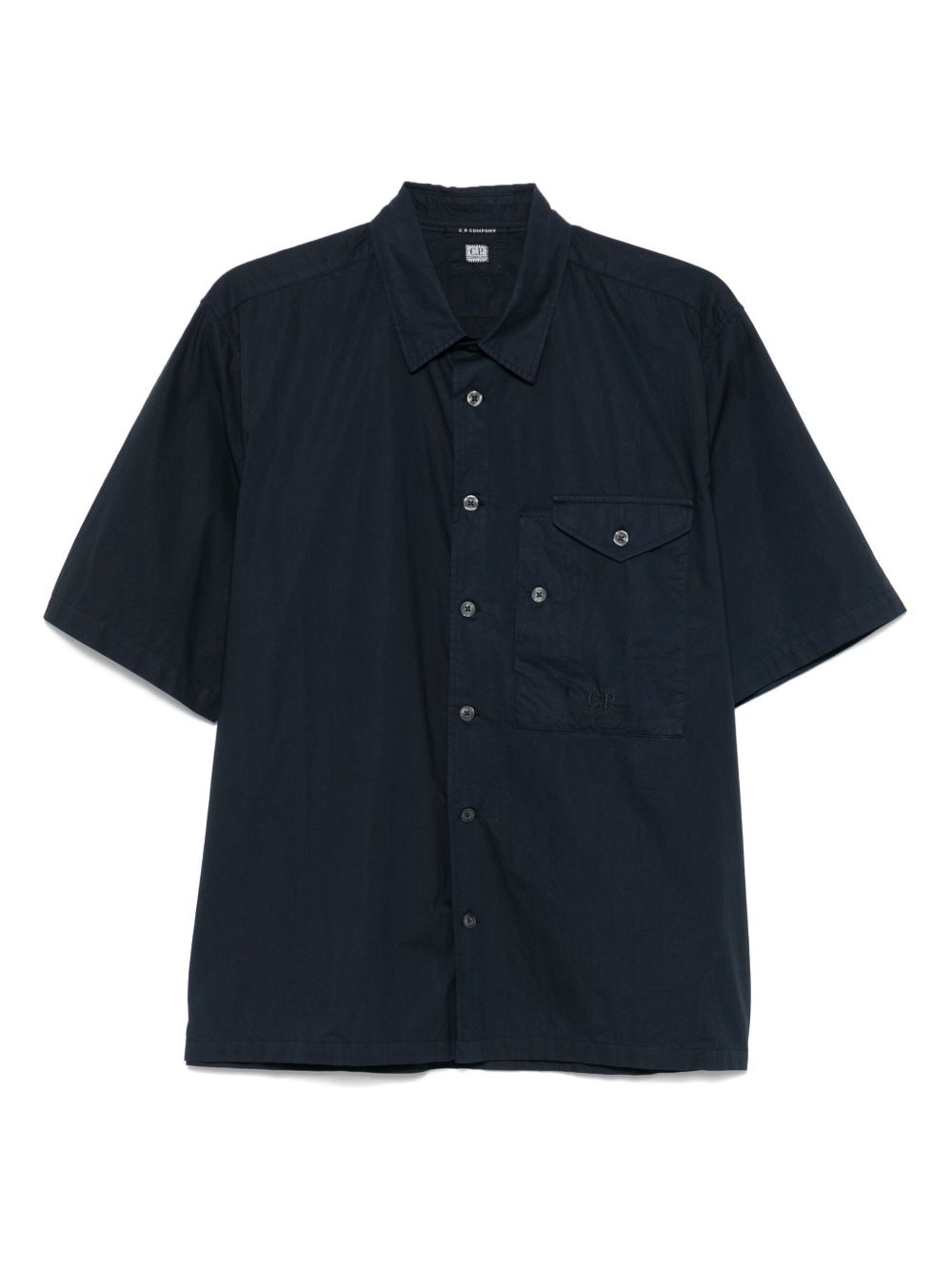 logo-embroidered shirt - 1