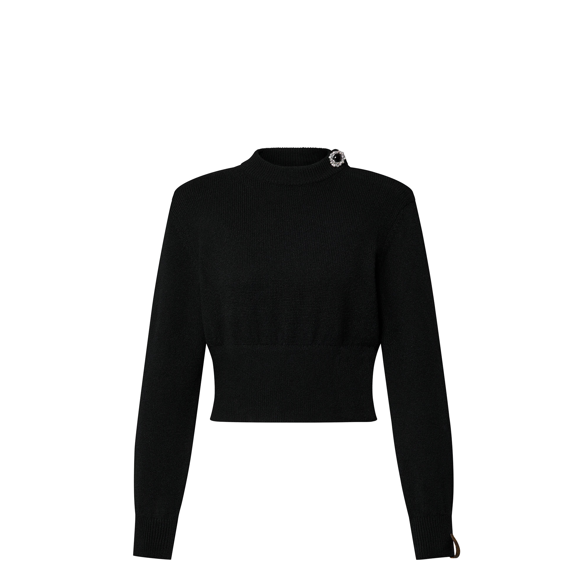 Jewel Button Pullover - 1
