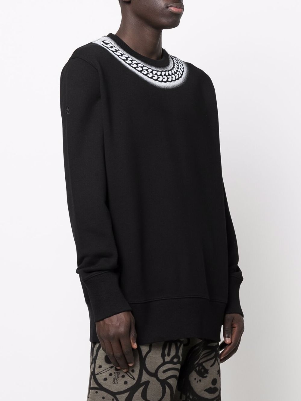 x Chito embossed chain print sweatshirt - 3