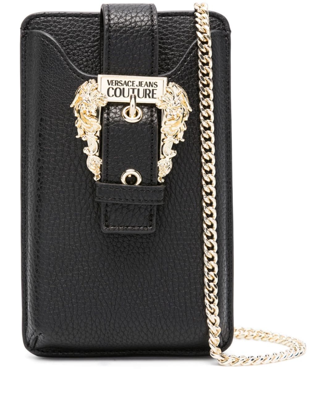 logo-buckle faux-leather wallet - 1