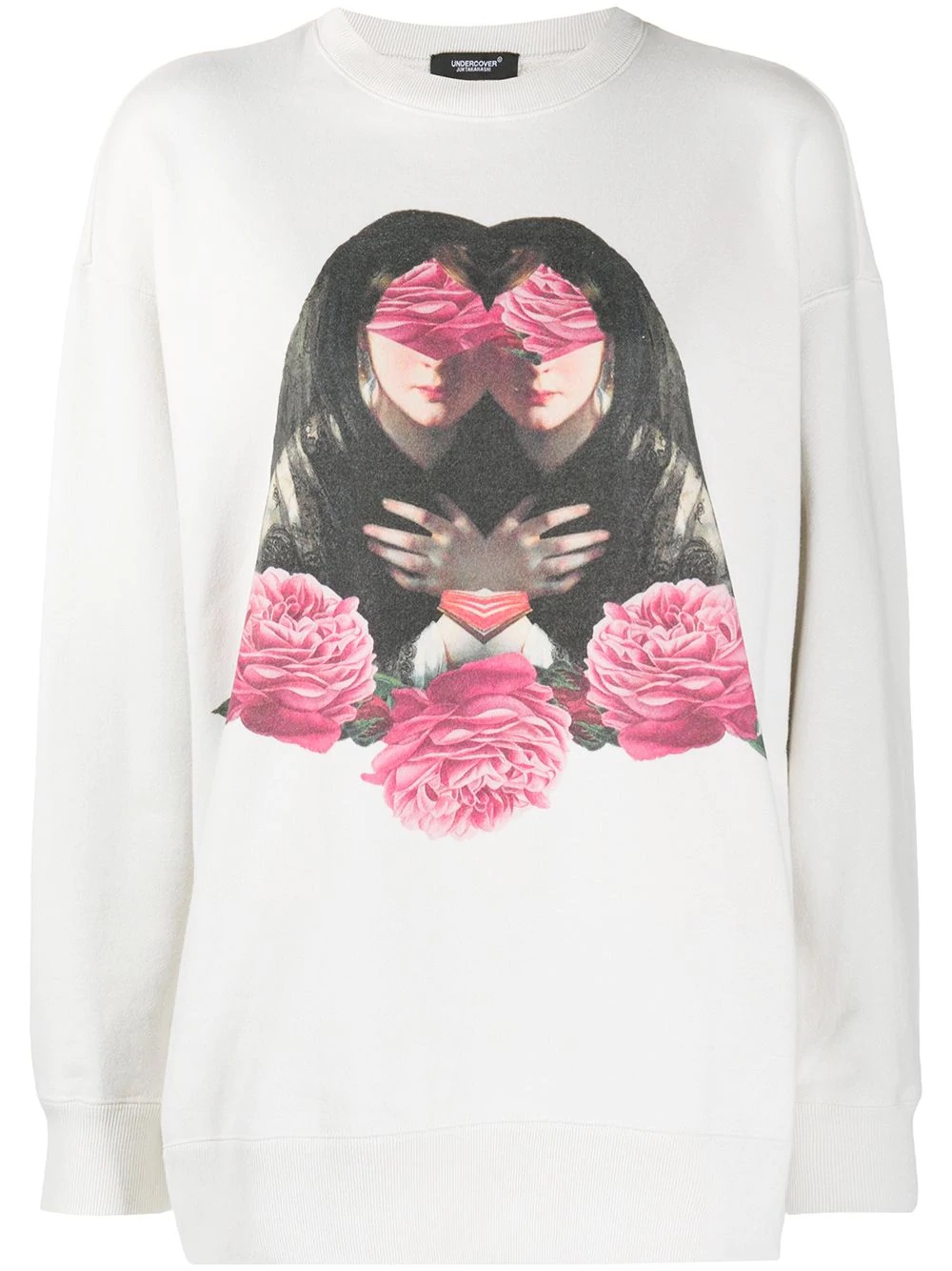 floral print sweatshirt  - 1